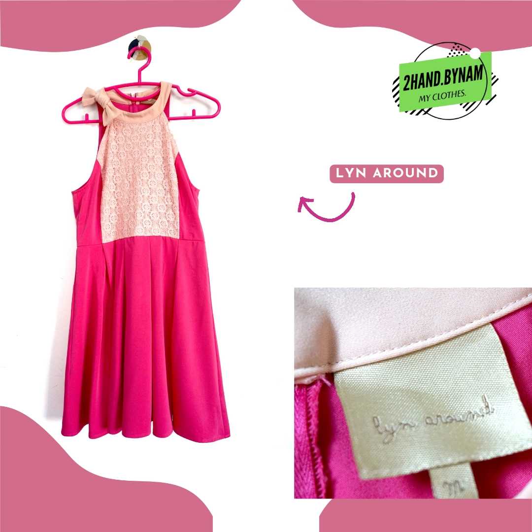 [Lyn around] เดรสสั้น สีชมพู
