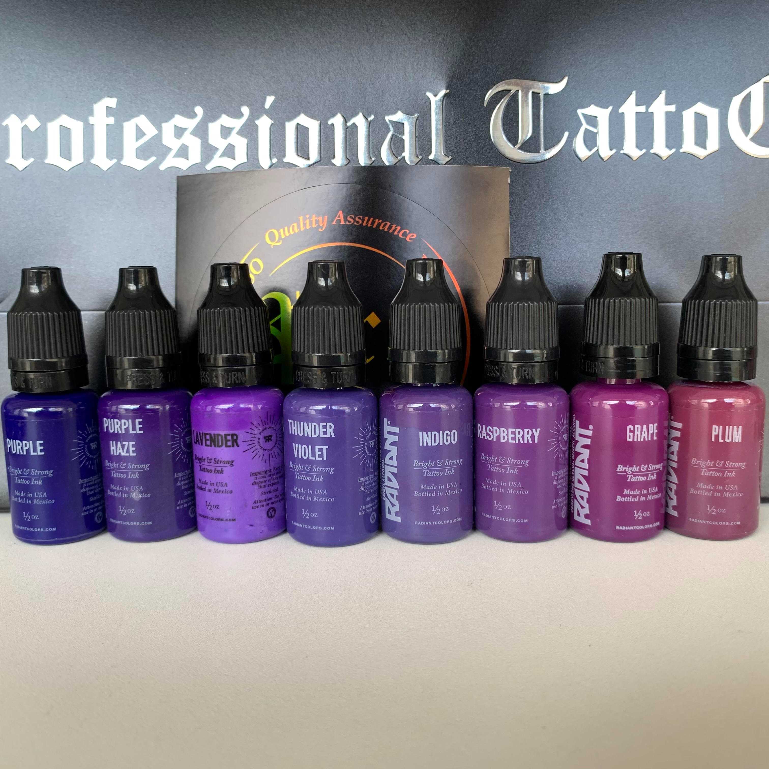 Radiant Colors Tattoo Ink 1/2 oz Purple / Pink