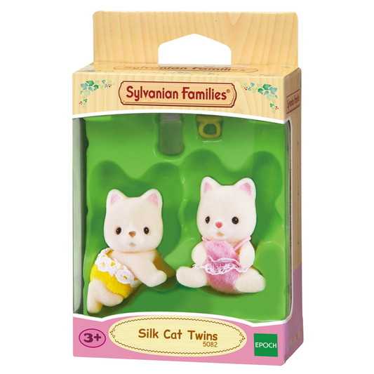 Sylvanian Families Silk Cat Twins ซิลวาเนียน แฟมิลี่ เบบี้แมวซิลด์แคทฝาแฝด