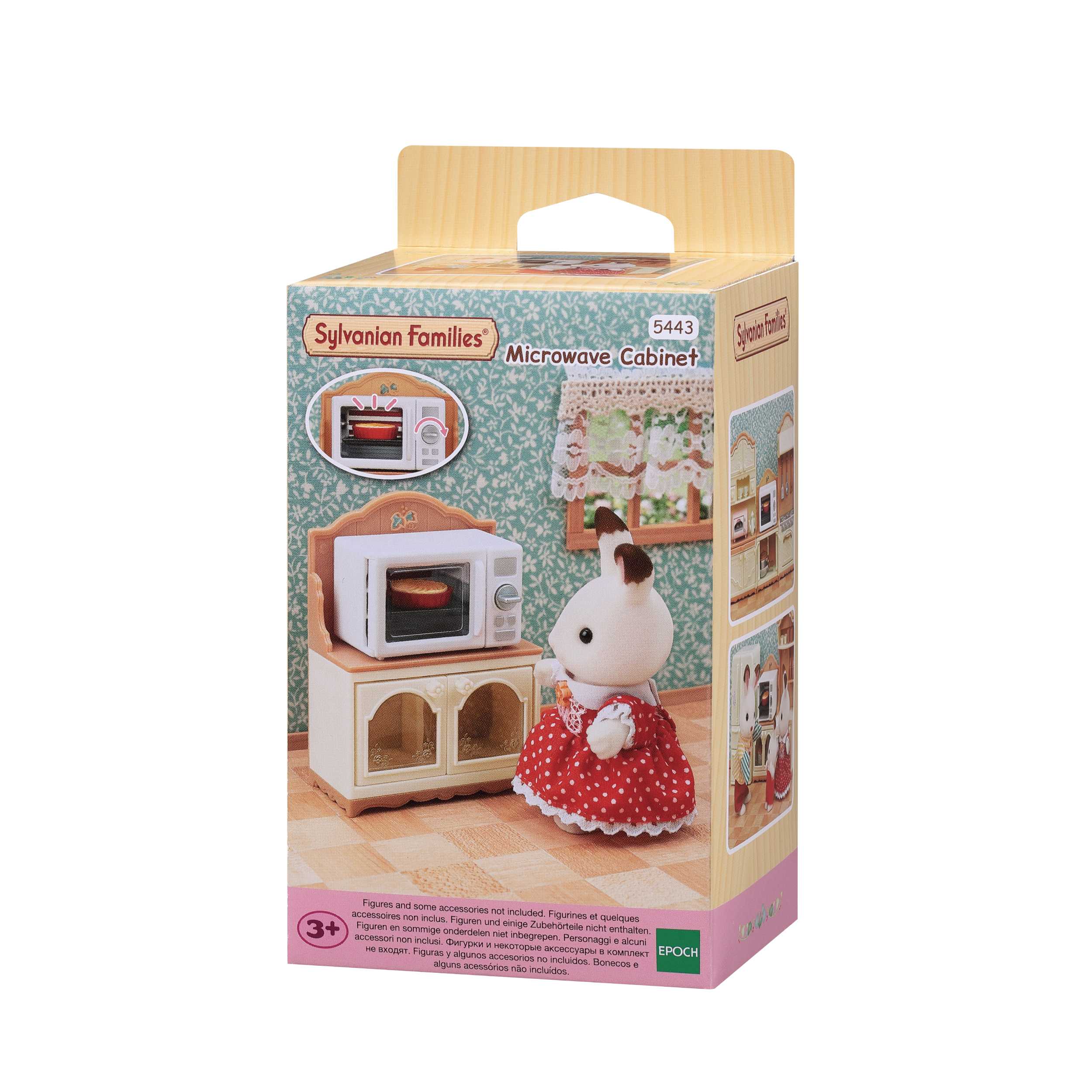 Sylvanian Families Microwave Cabinet / ซิลวาเนียน แฟมิลี่ ชุดตู้วางเตาอบไมโครเวฟ