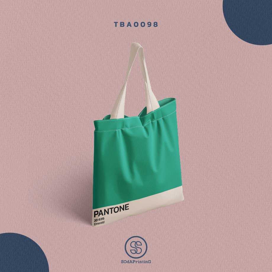 กระเป๋าแคนวาส พิมพ์ลาย 20-6315 Pantone TBA0098 #SOdABag #SOdAPrintinG #กระเป๋า #กระเป๋าผ้า