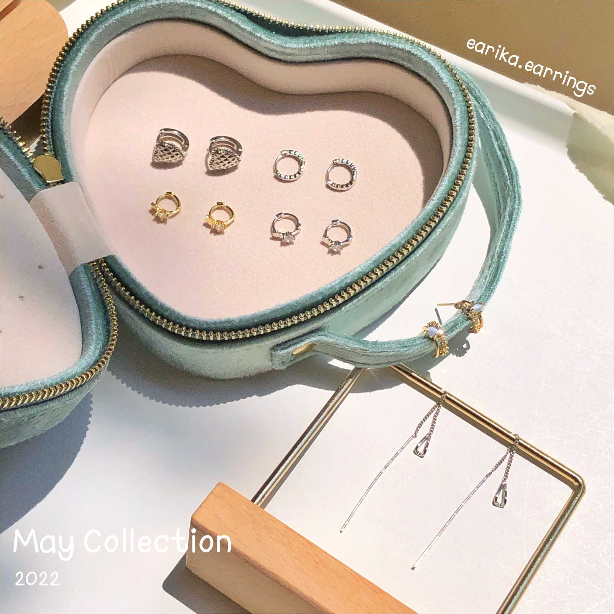 earika.earrings - ต่างหูเงินแท้ S92.5 คอลเลคชั่นต้นเดือนพฤษภาคม 2022 (1) เหมาะสำหรับคนแพ้ง่าย