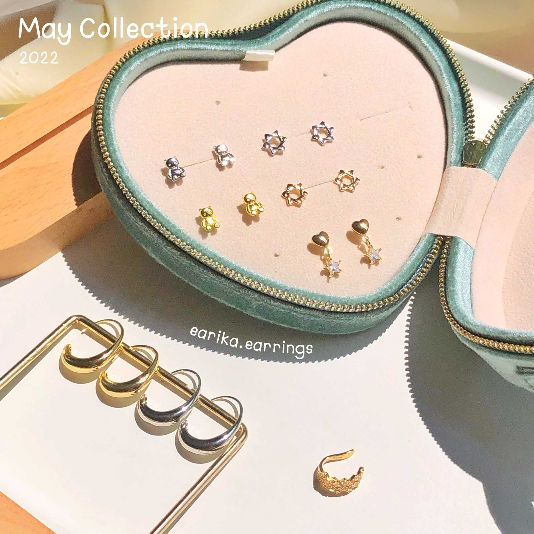 earika.earrings - ต่างหูเงินแท้ S92.5 คอลเลคชั่นต้นเดือนพฤษภาคม 2022 (2) เหมาะสำหรับคนแพ้ง่าย