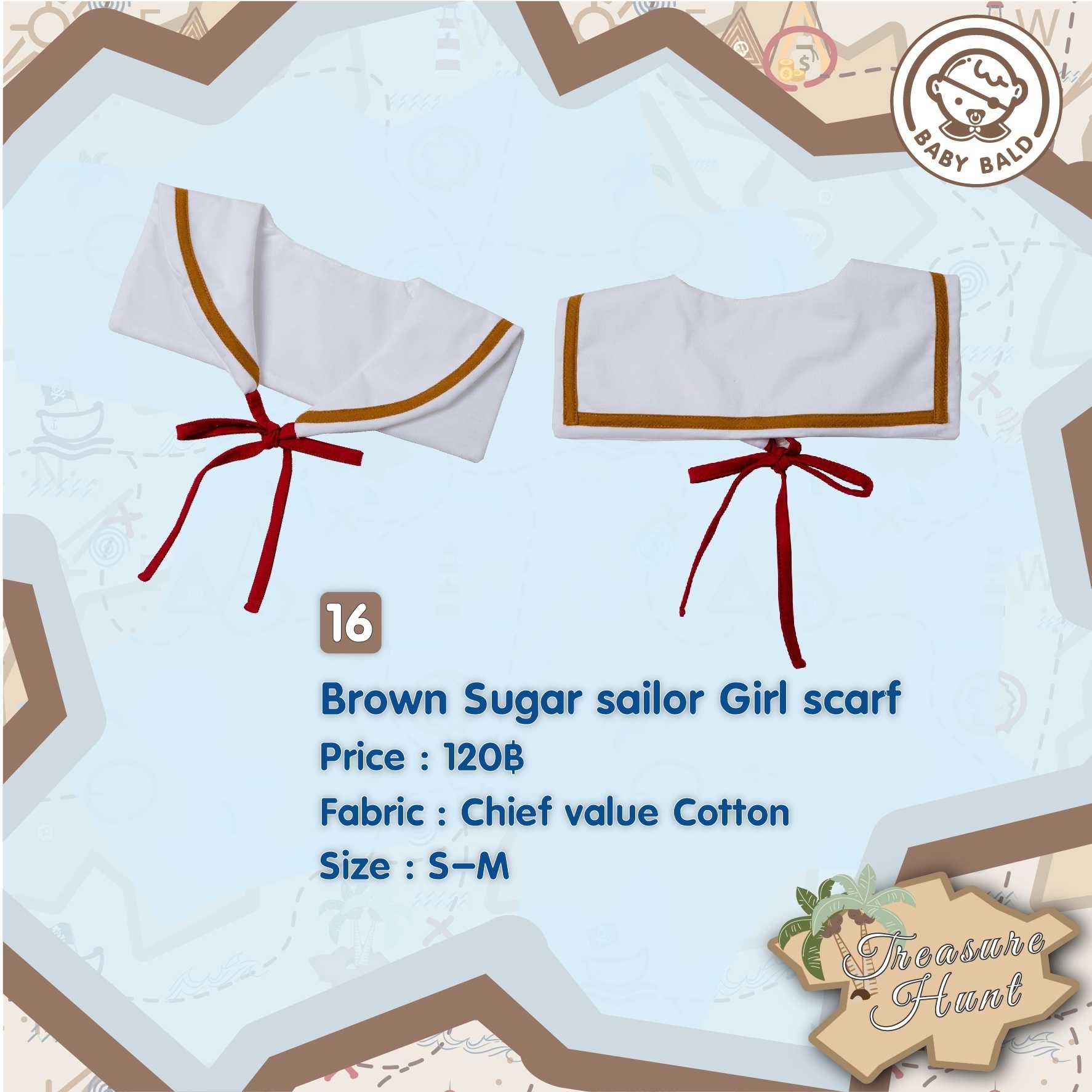 16 Treasure Hunt Brown Sugar Sailor Girl Scarf