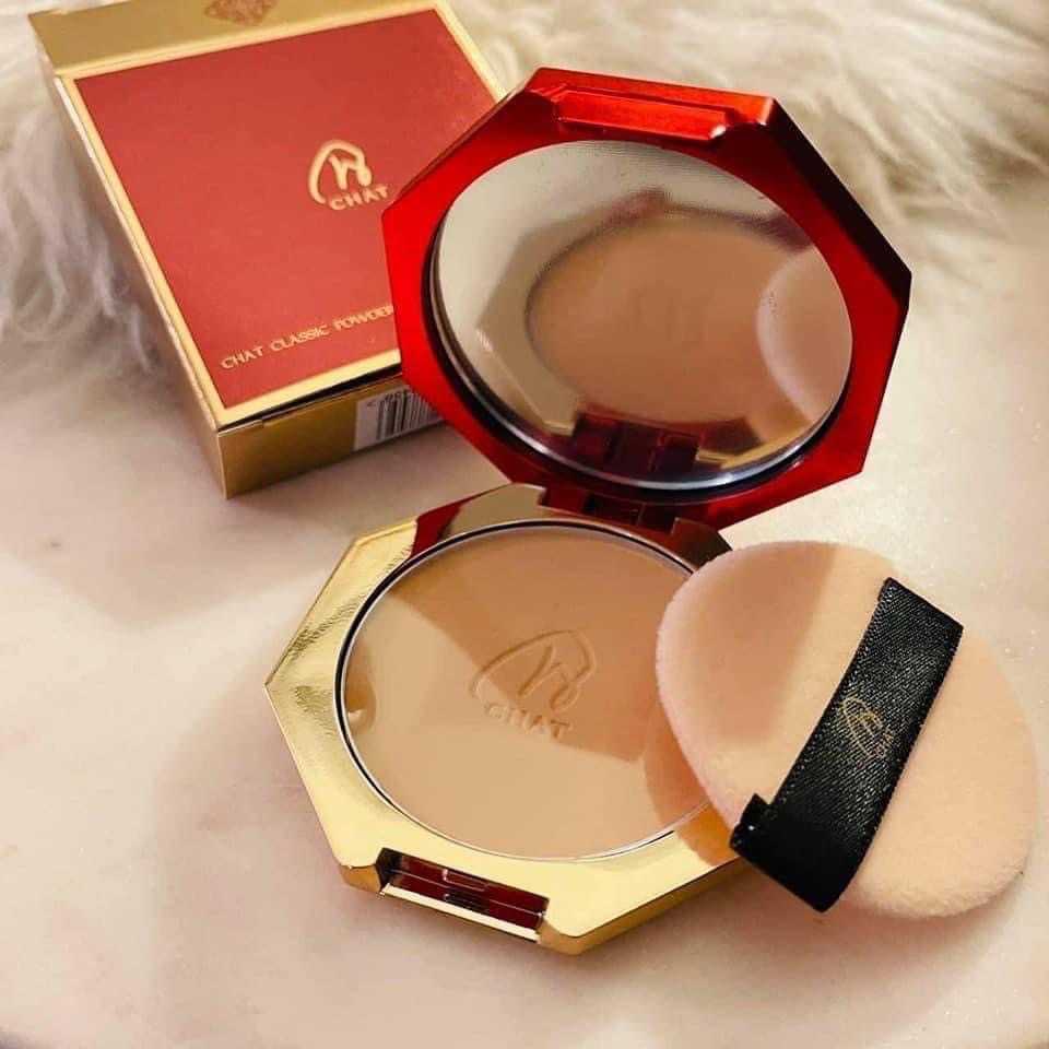 CHAT Classic powder foundation spf 30 pa++++ ( ฉัตร แป้งผสมรองพื้น แป้งน้องฉัตร )