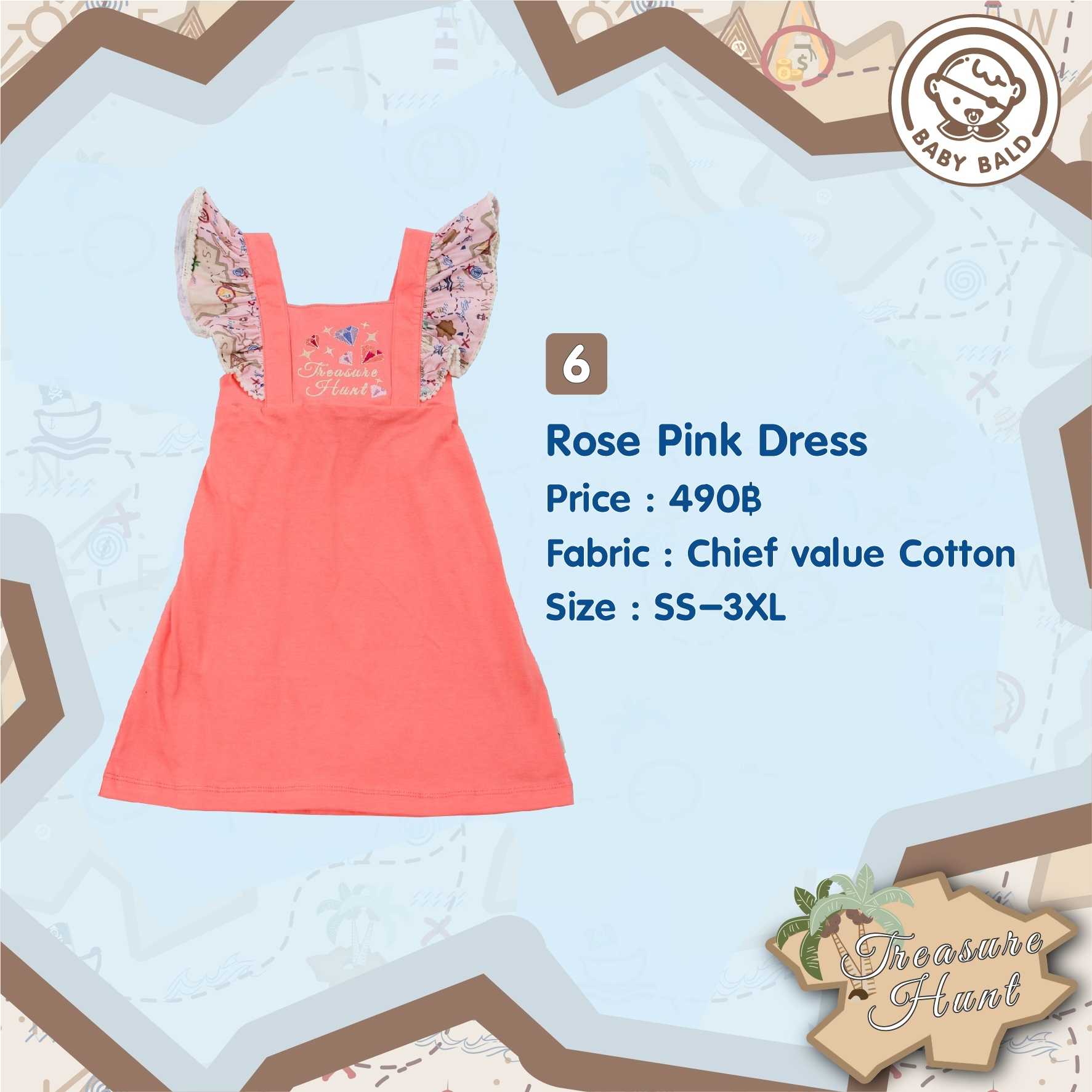 6 Treasure Hunt Rose Pink Dress