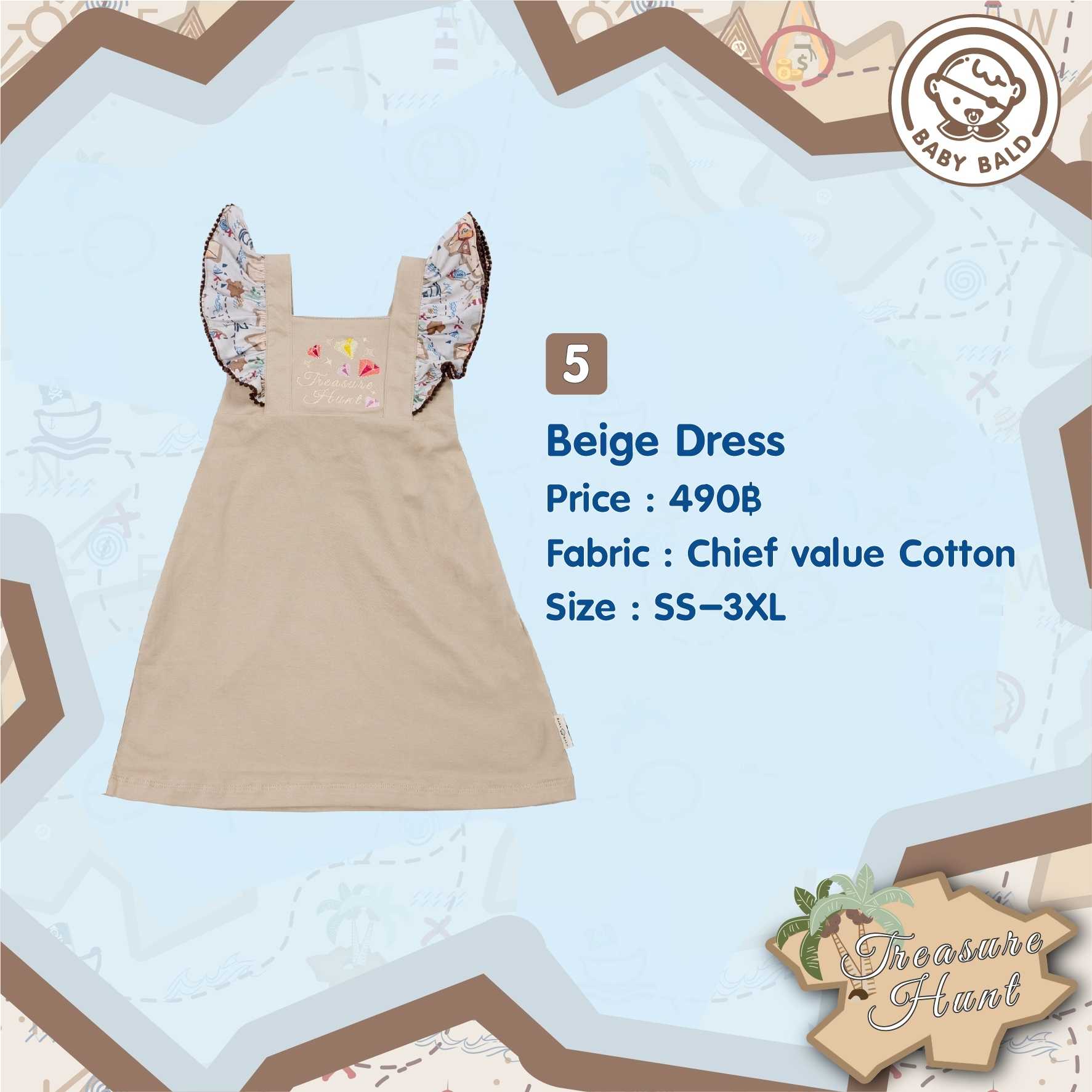 5 Treasure Hunt Beige Dress