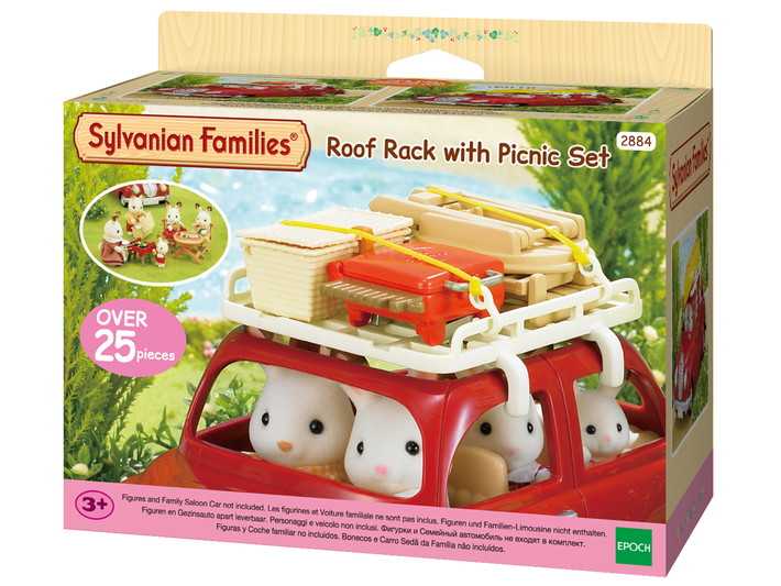 Sylvanian Families Roof Rack With Picnic Set / ซิลวาเนียน แฟมิลี่ ชุดโครงหลังคาพร้อมอุปกรณ์ปิคนิค