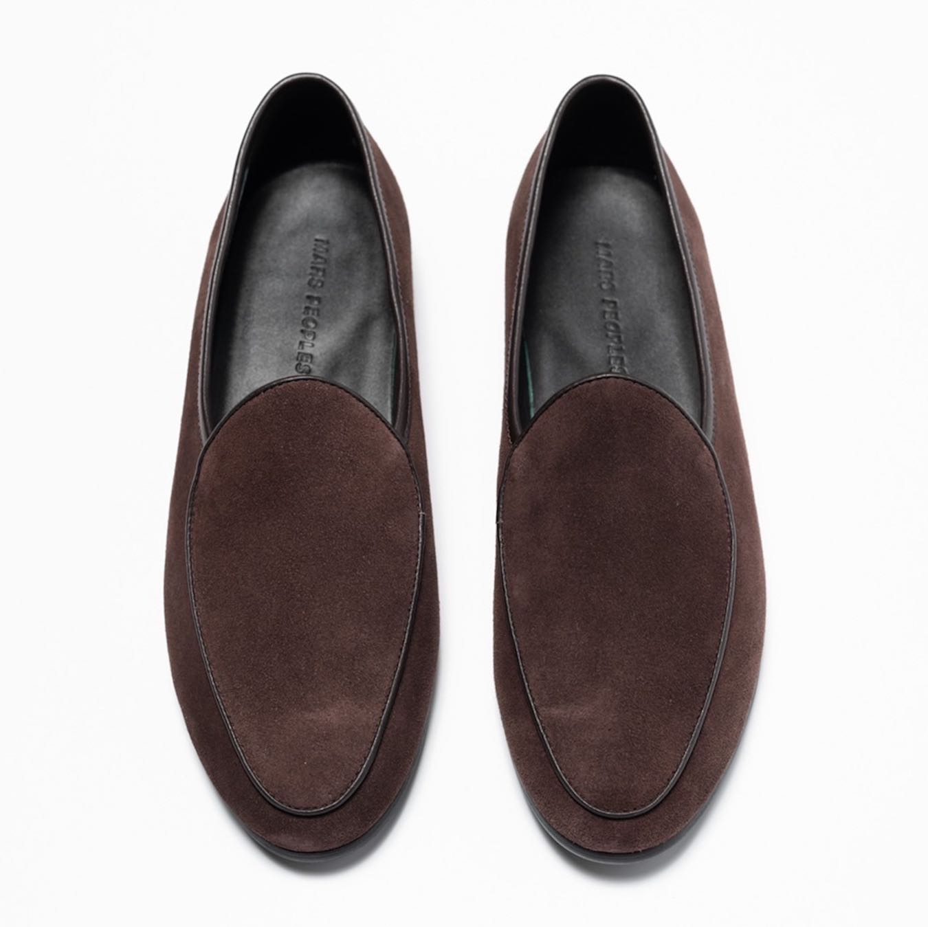 Belgian loafers - Dark brown suede