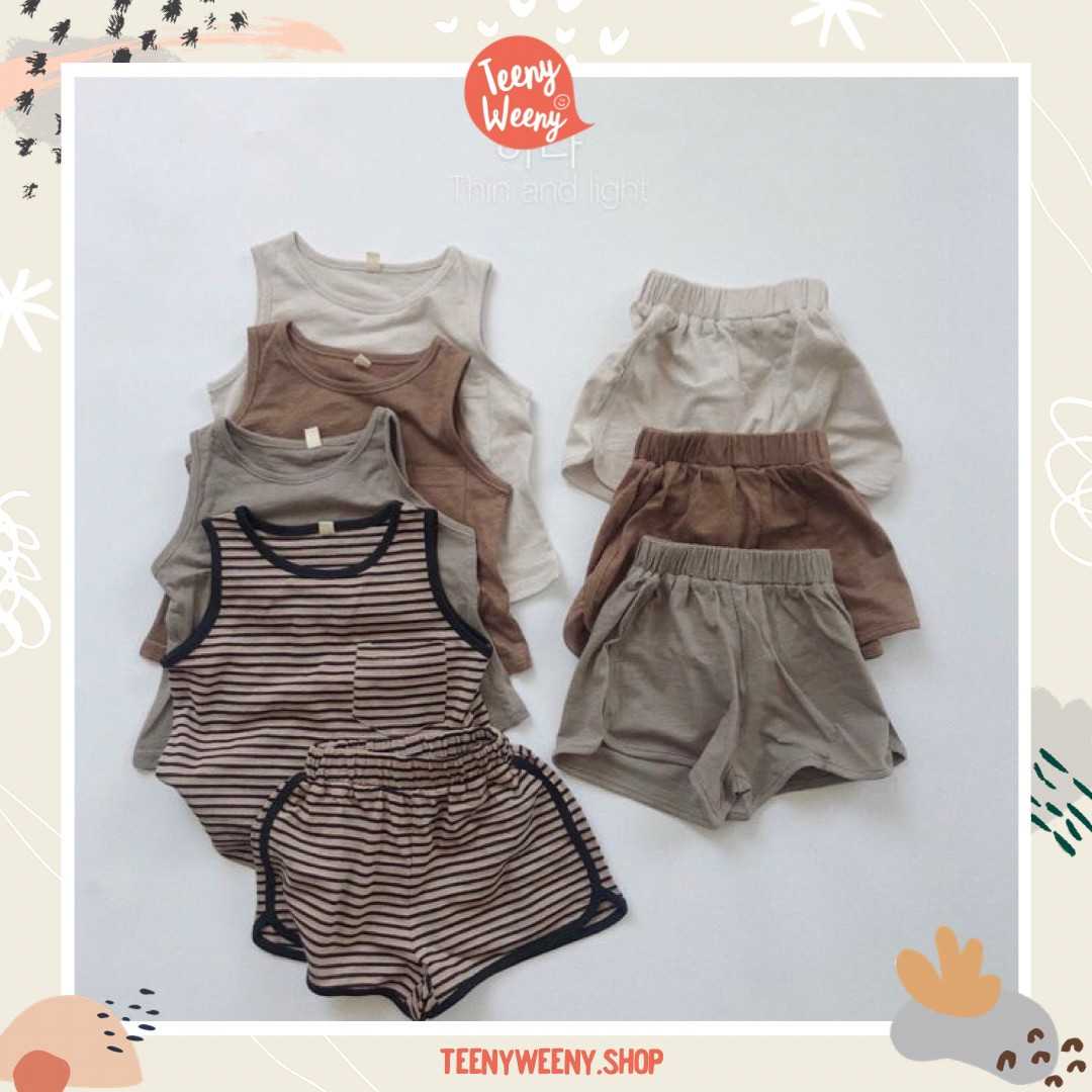 Teenyweeny.shop - เซตเสื้อกล้าม+กางเกงขาสั้น