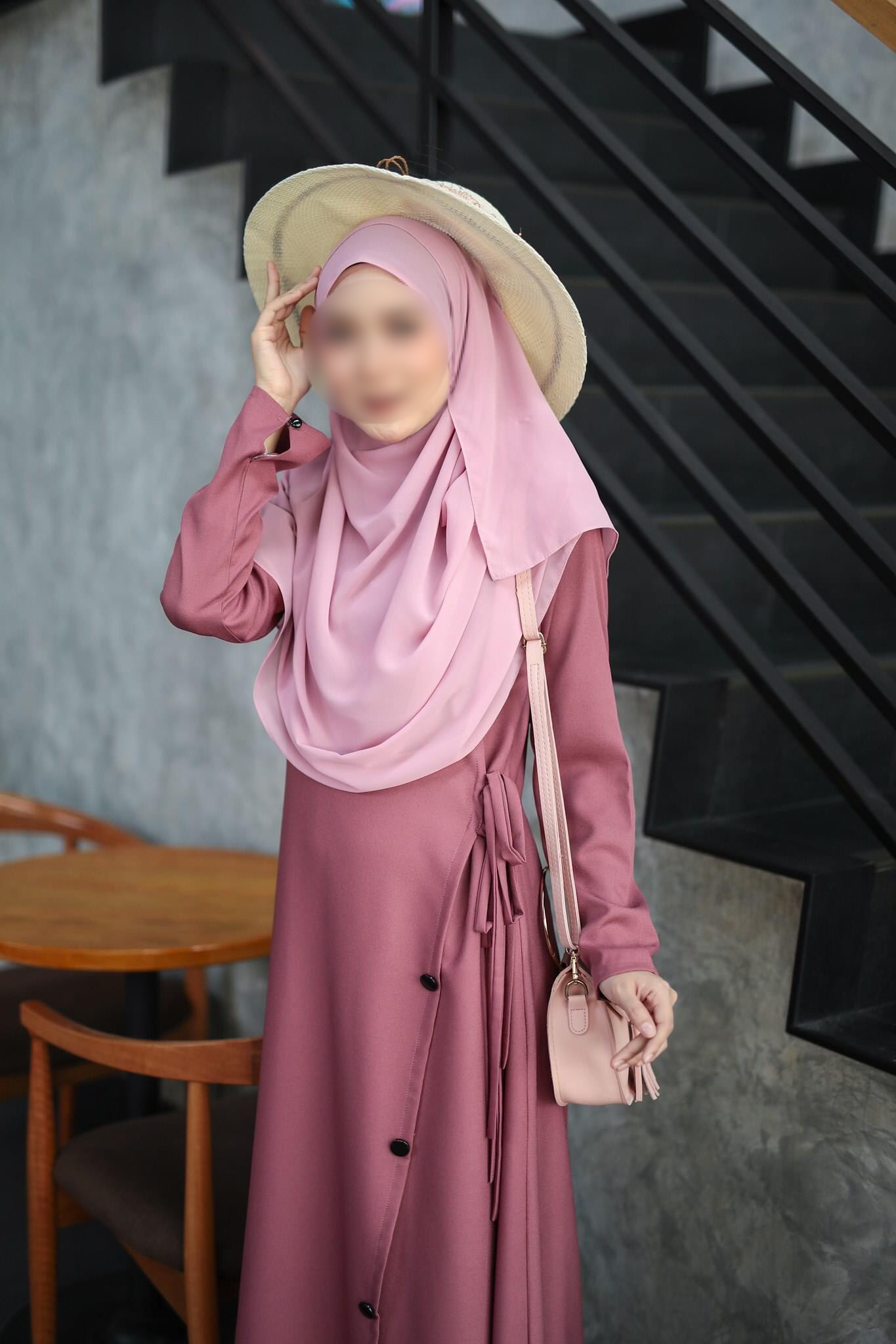 ชุดเดรสมุสลิมะห์ยาว Jubah Vsable