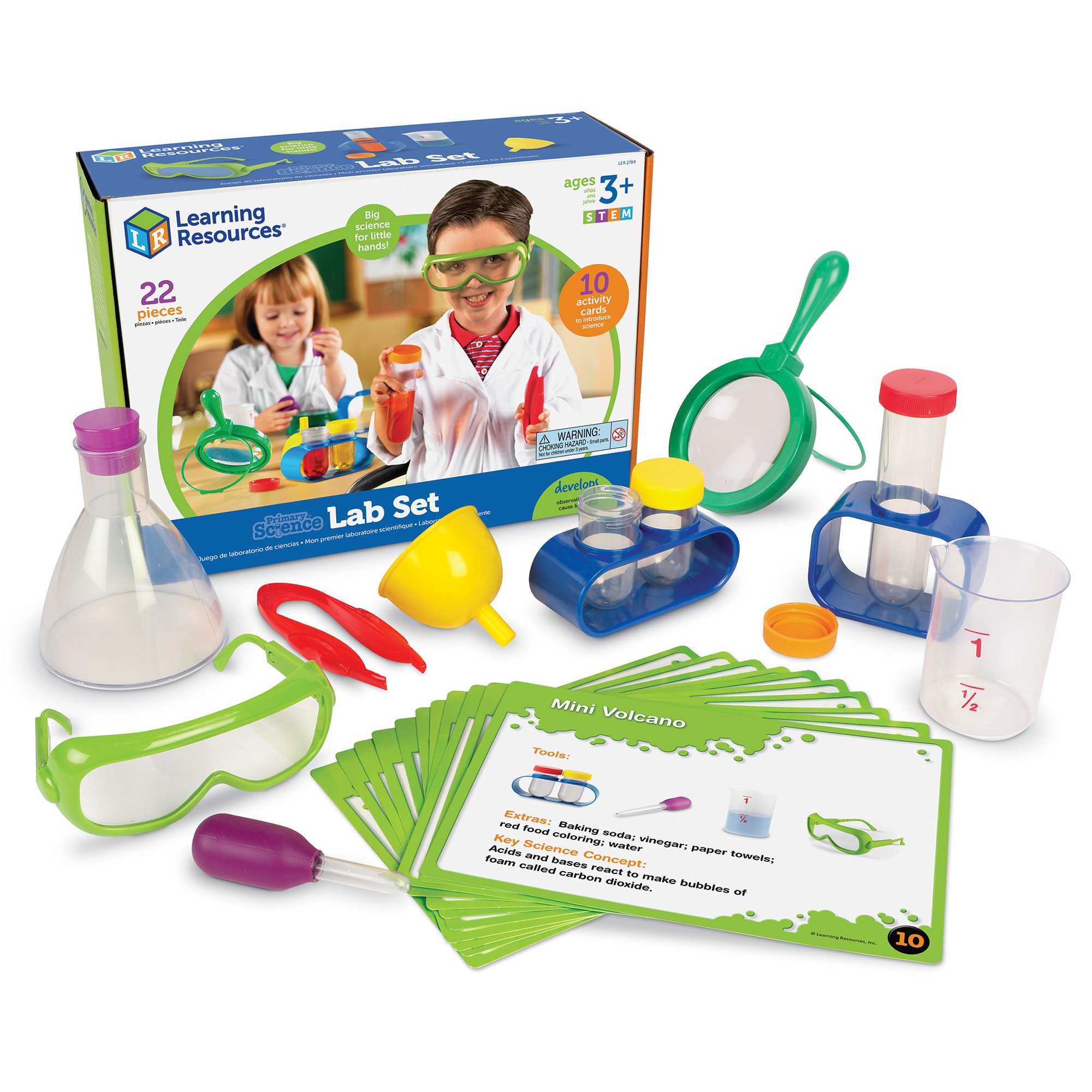 [อายุ 3+] ชุดอุปกรณ์ทดลองวิทยาศาสตร์เบื้องต้น (Primary Science : Lab Set) [Learning Resources]