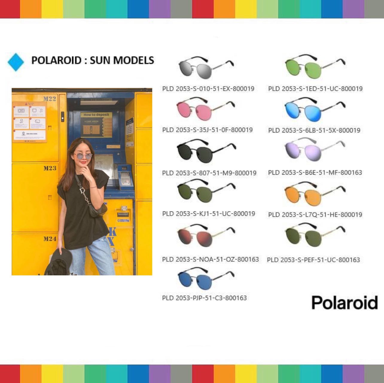 แว่นกันแดด Polaroid PLD 2053 size 51 mm