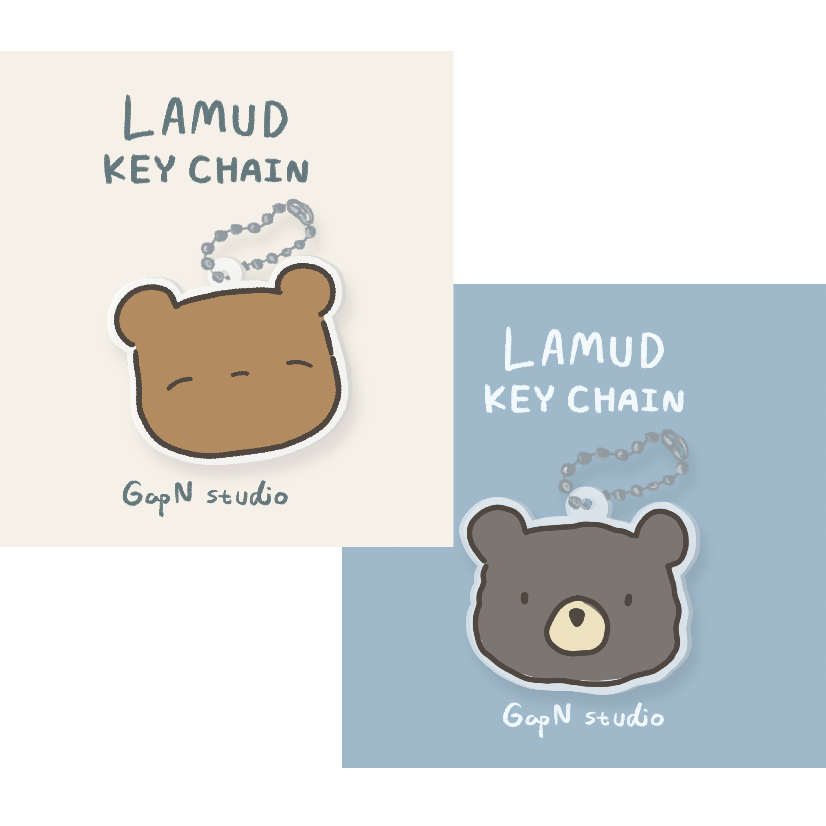 Lamud & MangKud Mini Acrylic Keychain
