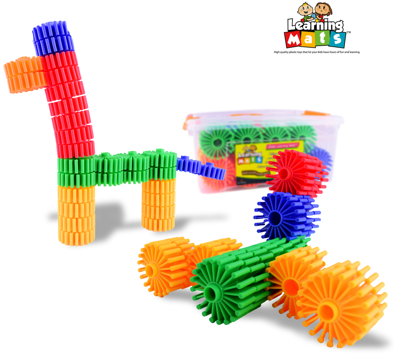 ตัวต่อ ฟันเฟือง ฝึกทักษะ ของเล่น  (Tooth Adapter) [Learning Mats]