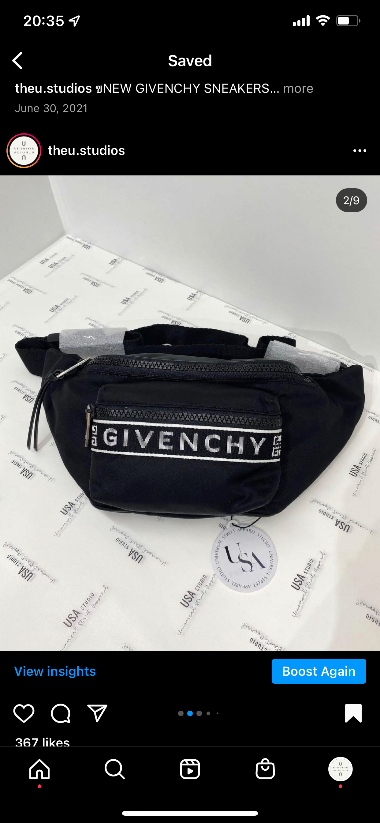 Givenchy 4G belt bag