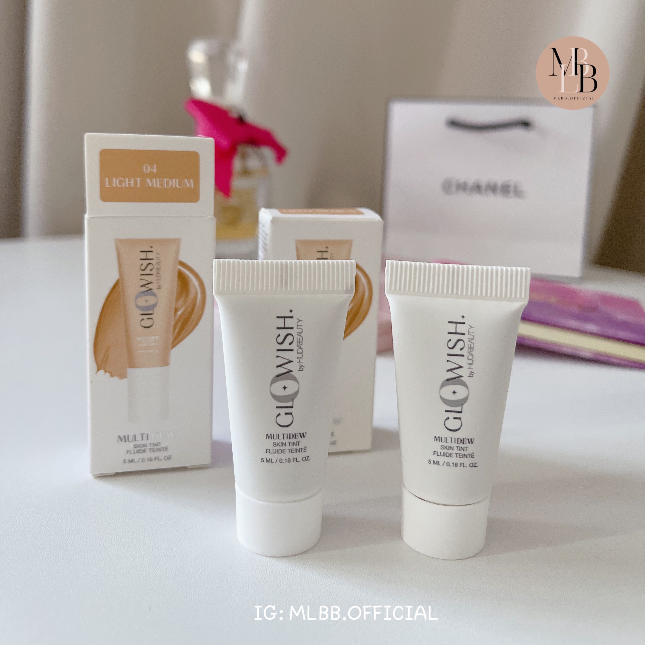 (Tester🎀) Huda beauty GloWish Multidew Skin Tint 5ml