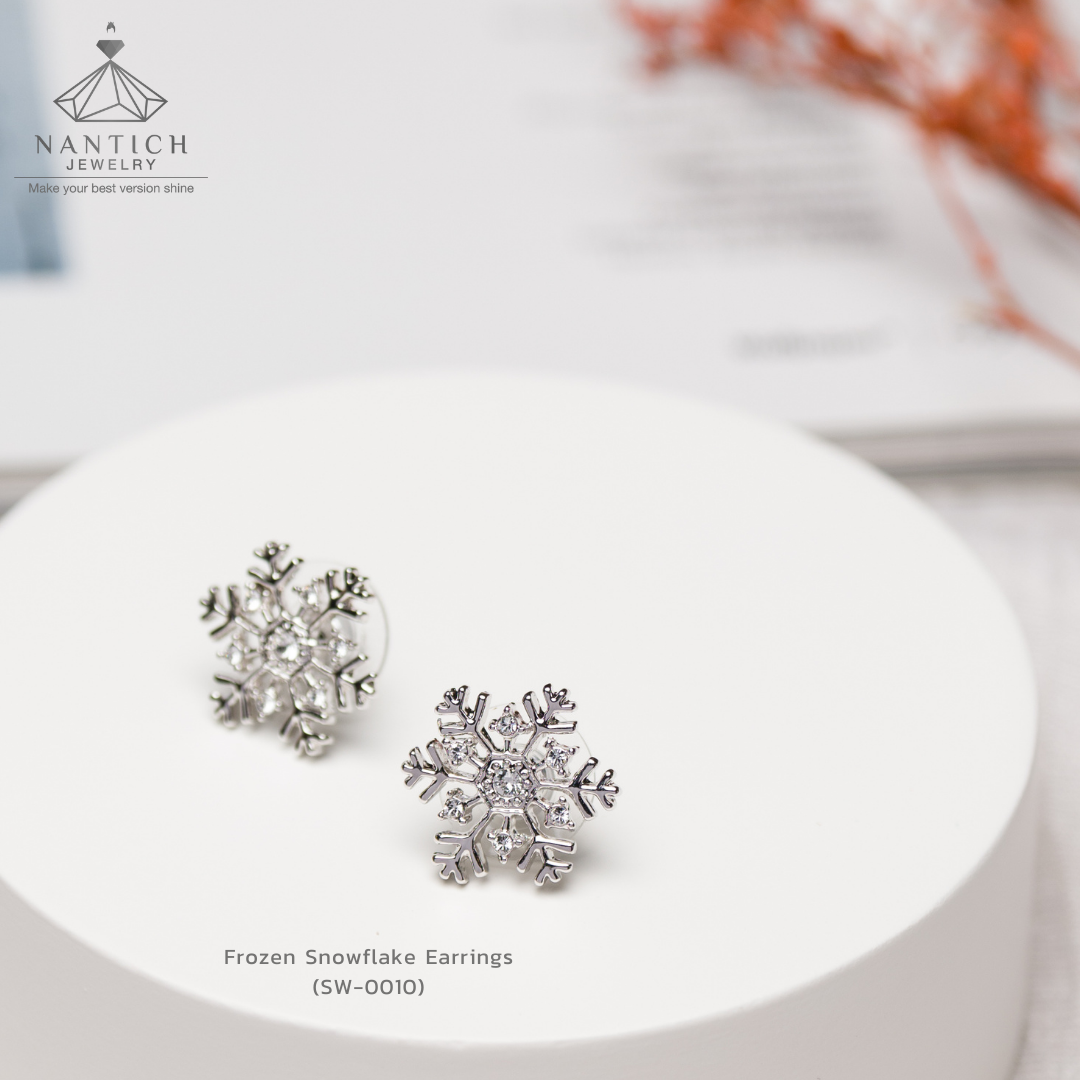 Frozen Snowflake Earrings (SW-0010)