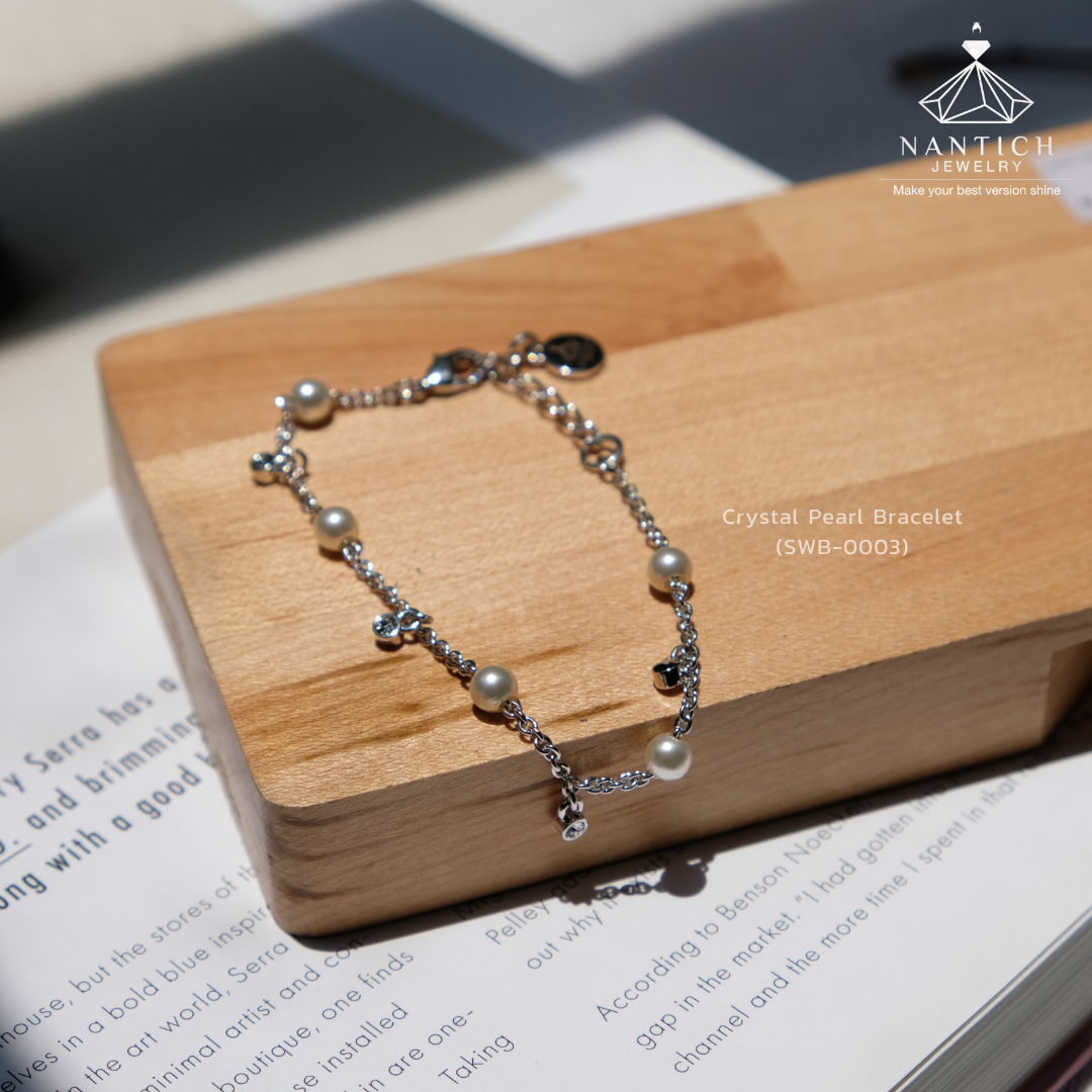 Crystal Pearl Bracelet (SWB-0003)