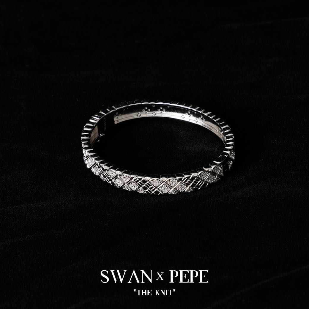Silver Knit bangle