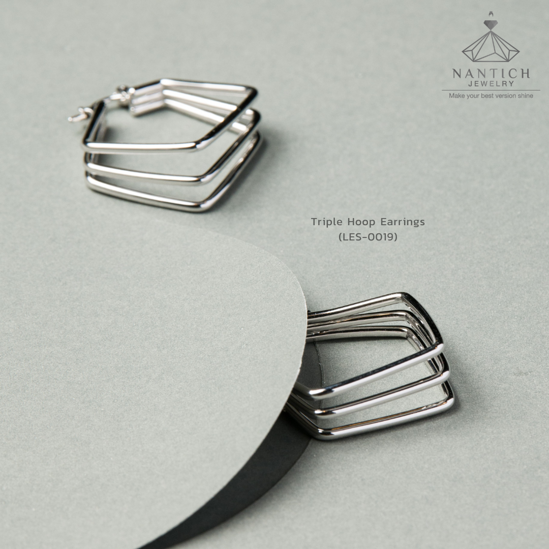 Triple Hoop Earrings (LES-0019)