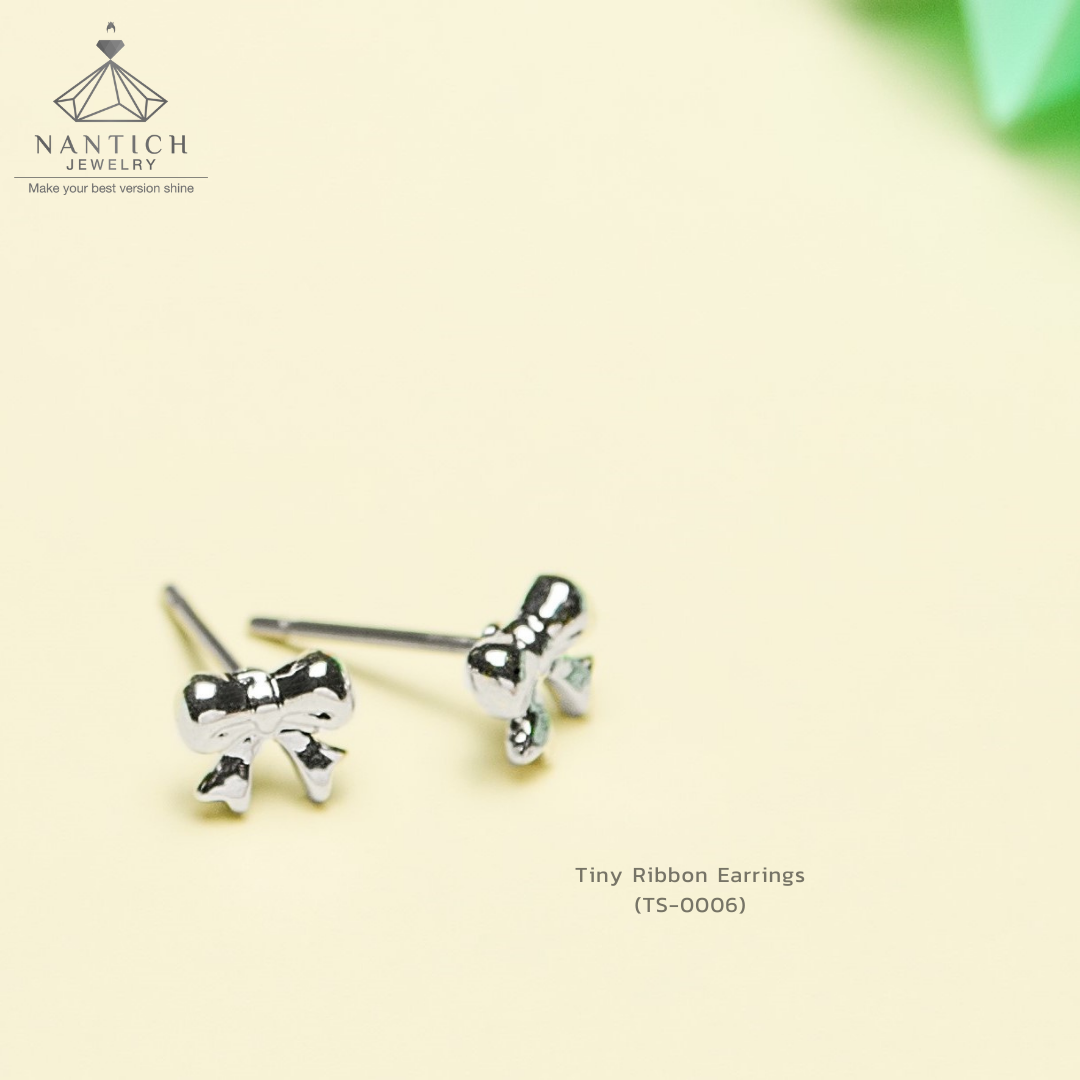 Tiny Ribbon Earrings (TS-0006)