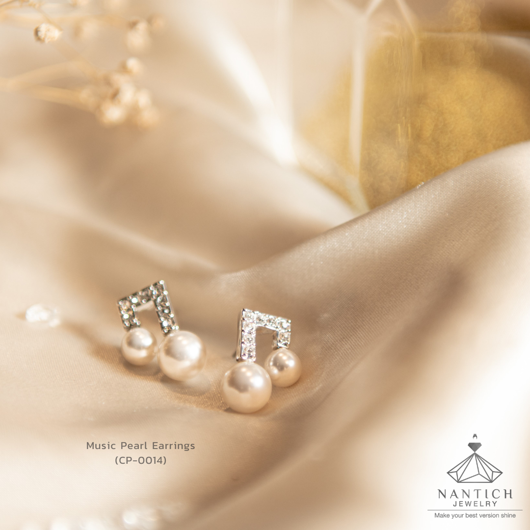Music Pearl Earrings (CP-0014)