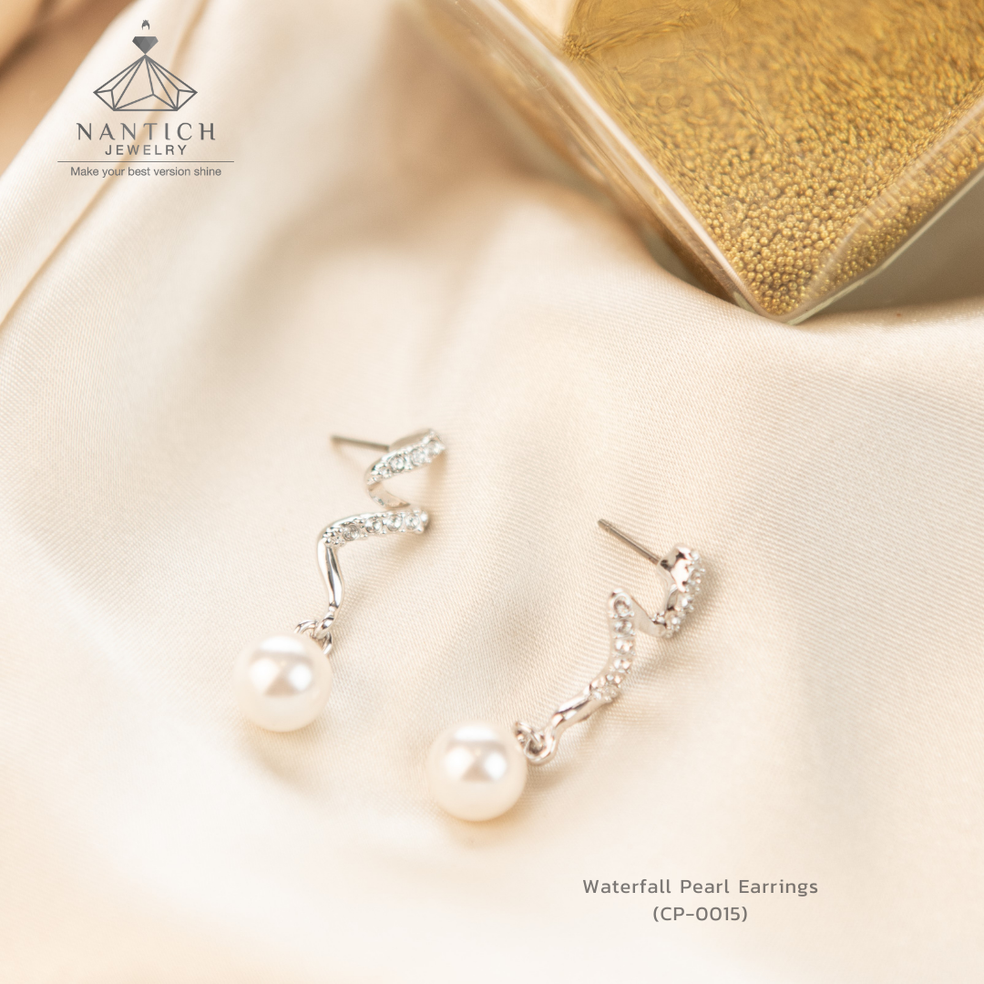 Waterfall Pearl Earrings (CP-0015)