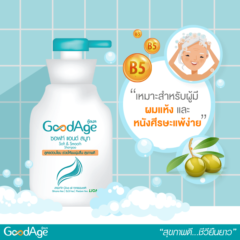 (ซื้อ 1 แถม1) SOFT & SMOOTH SHAMPOO 350 ml.