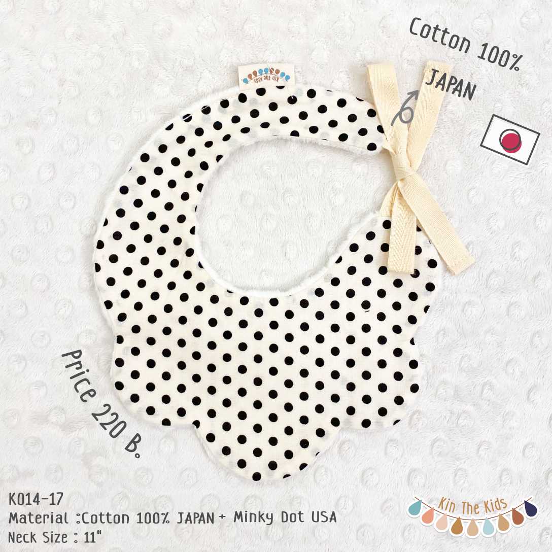 K014-17 Polkadot Black - Japan Cotton