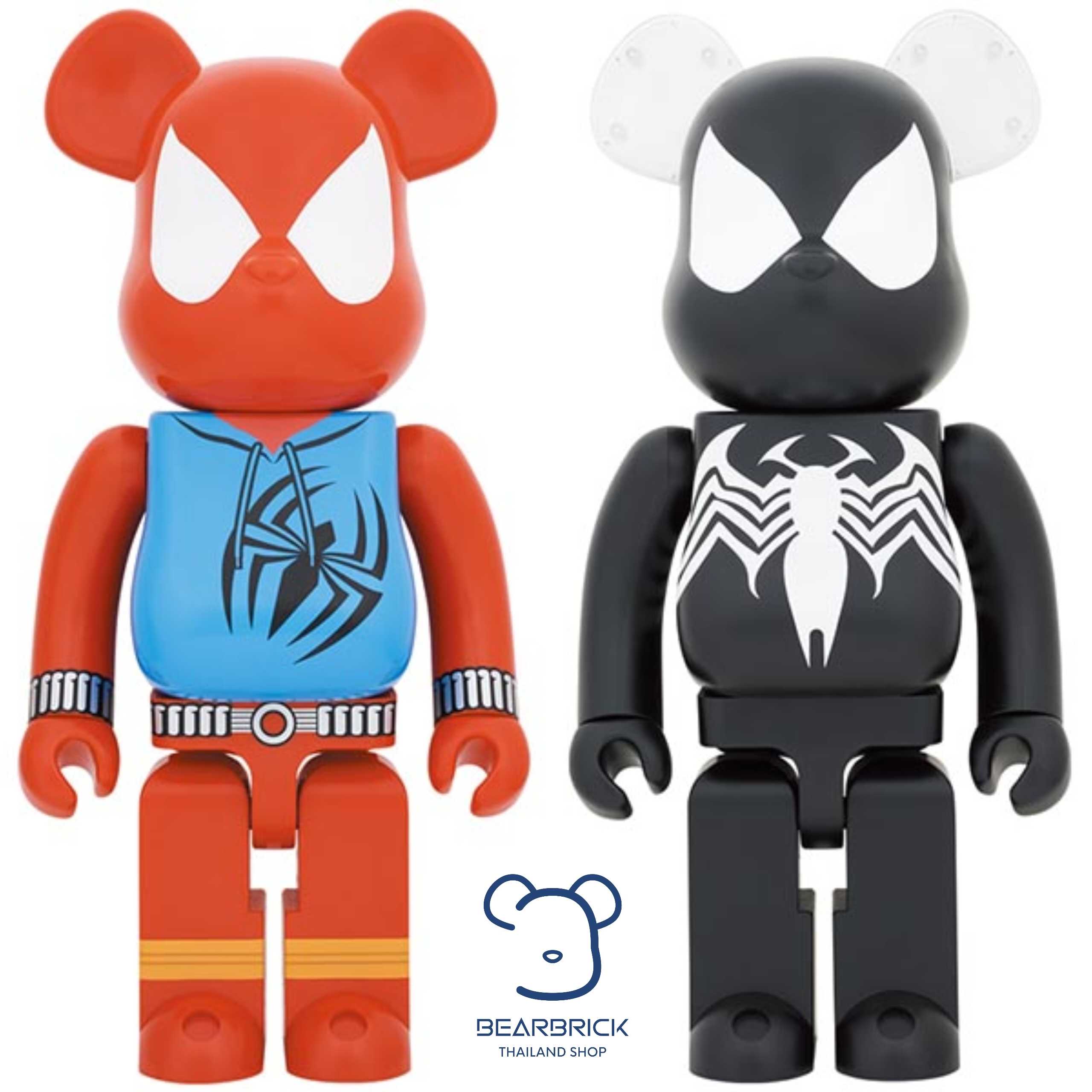 Be@rbrick Marvel Scarlet Spider + Spiderman Black