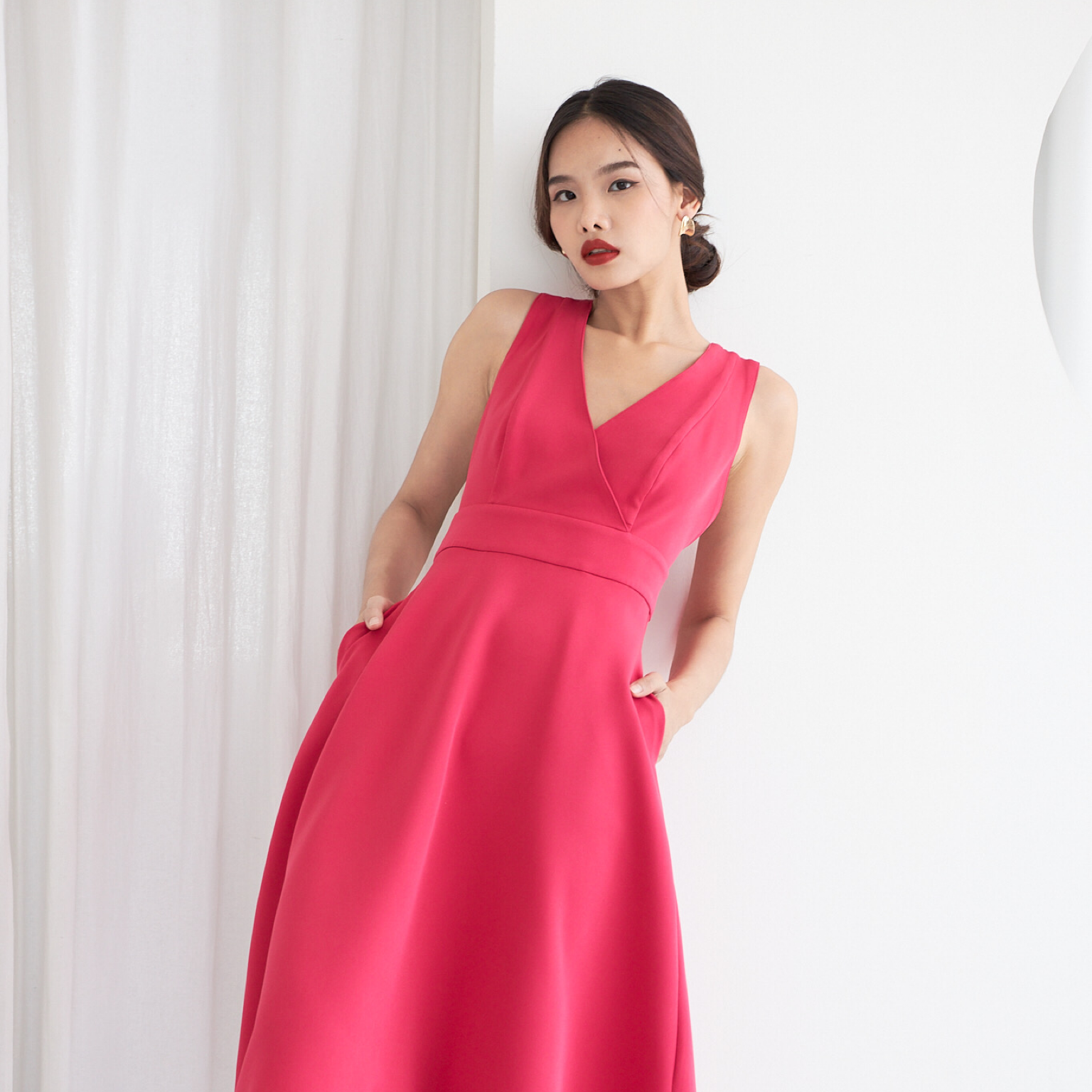 Avery Dress - Hotpink