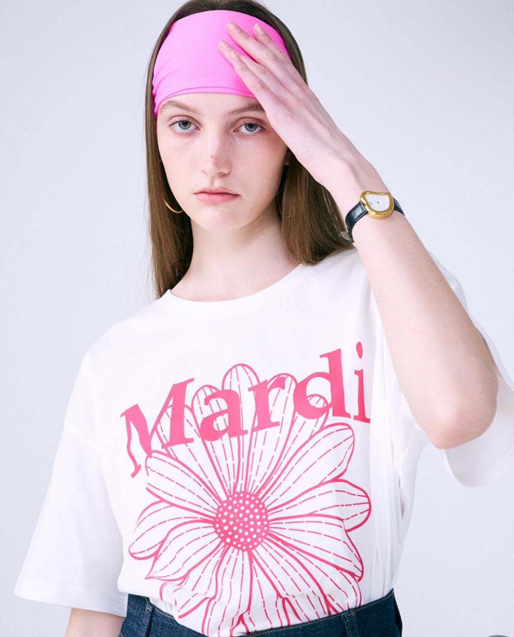 [PRE-ORDER] TSHIRT FLOWERMARDI WHITE VIOLET