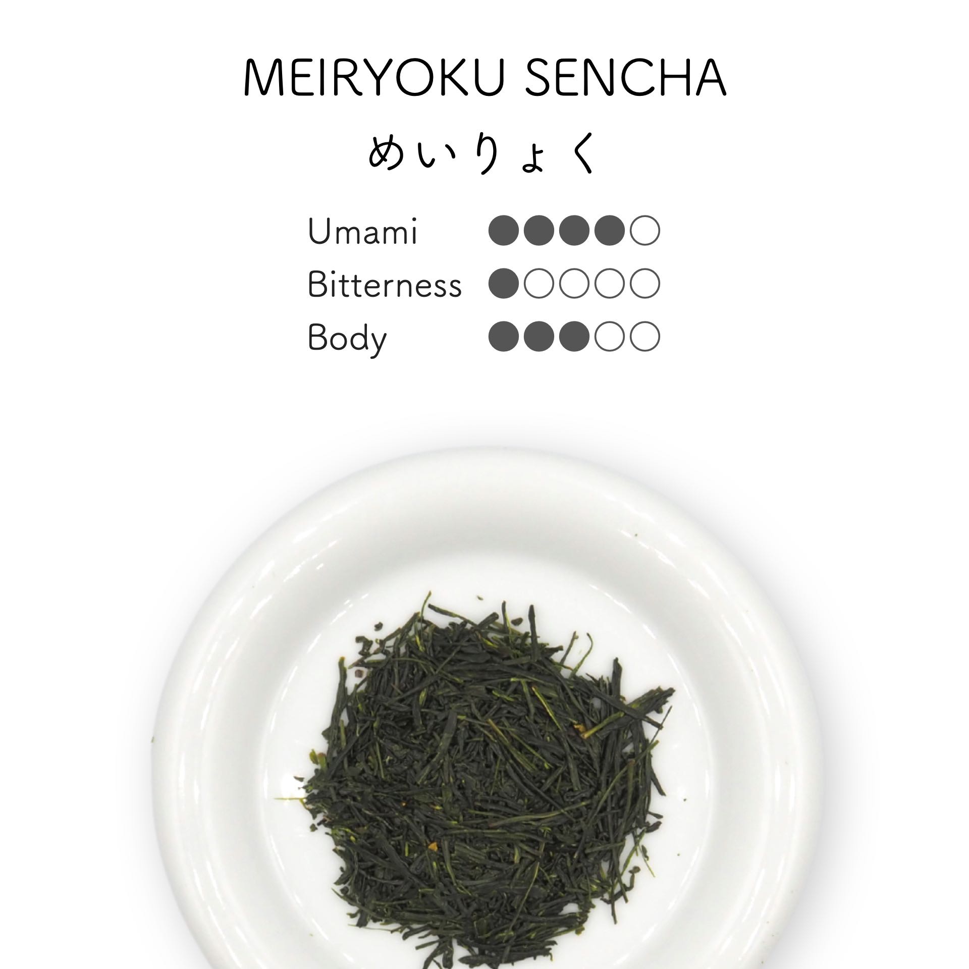 Meiryoku  SENCHA ชาเขียว เซนฉะ สายพันธุ์เมเรียวขุ