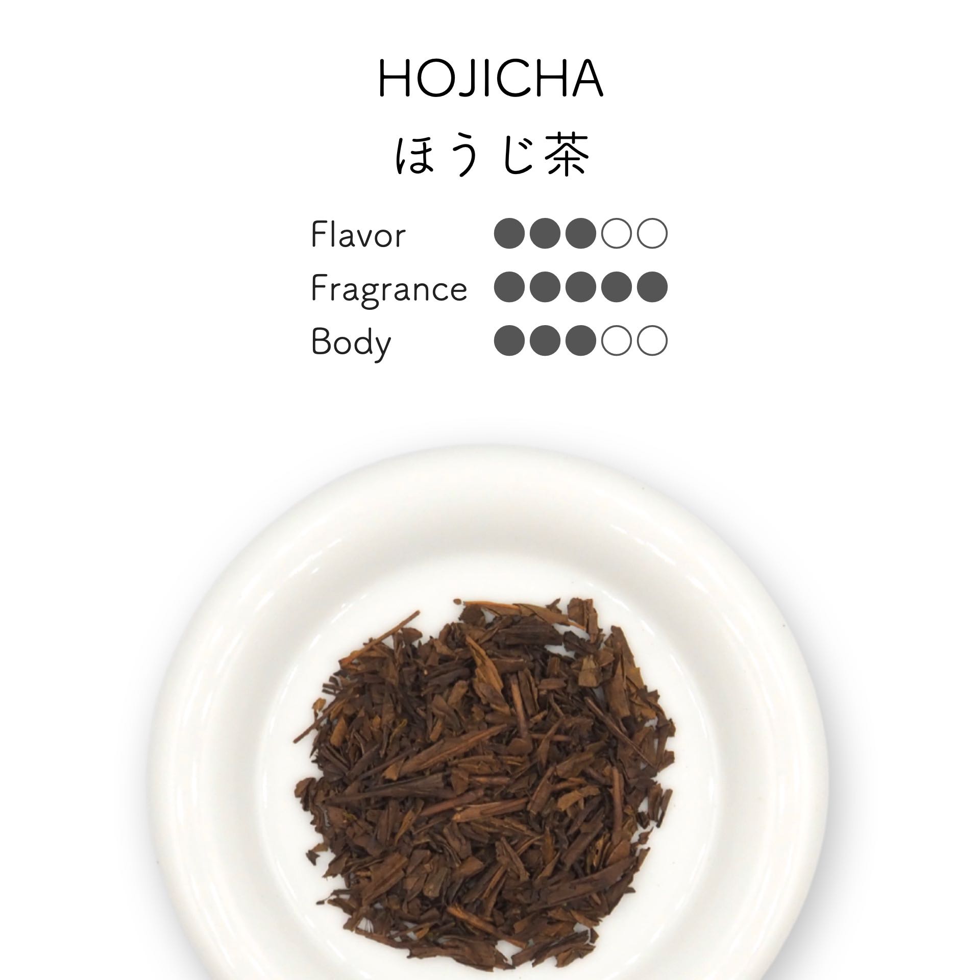 HOJICHA โฮจิฉะ ชาเขียวคั่ว ほうじ茶
