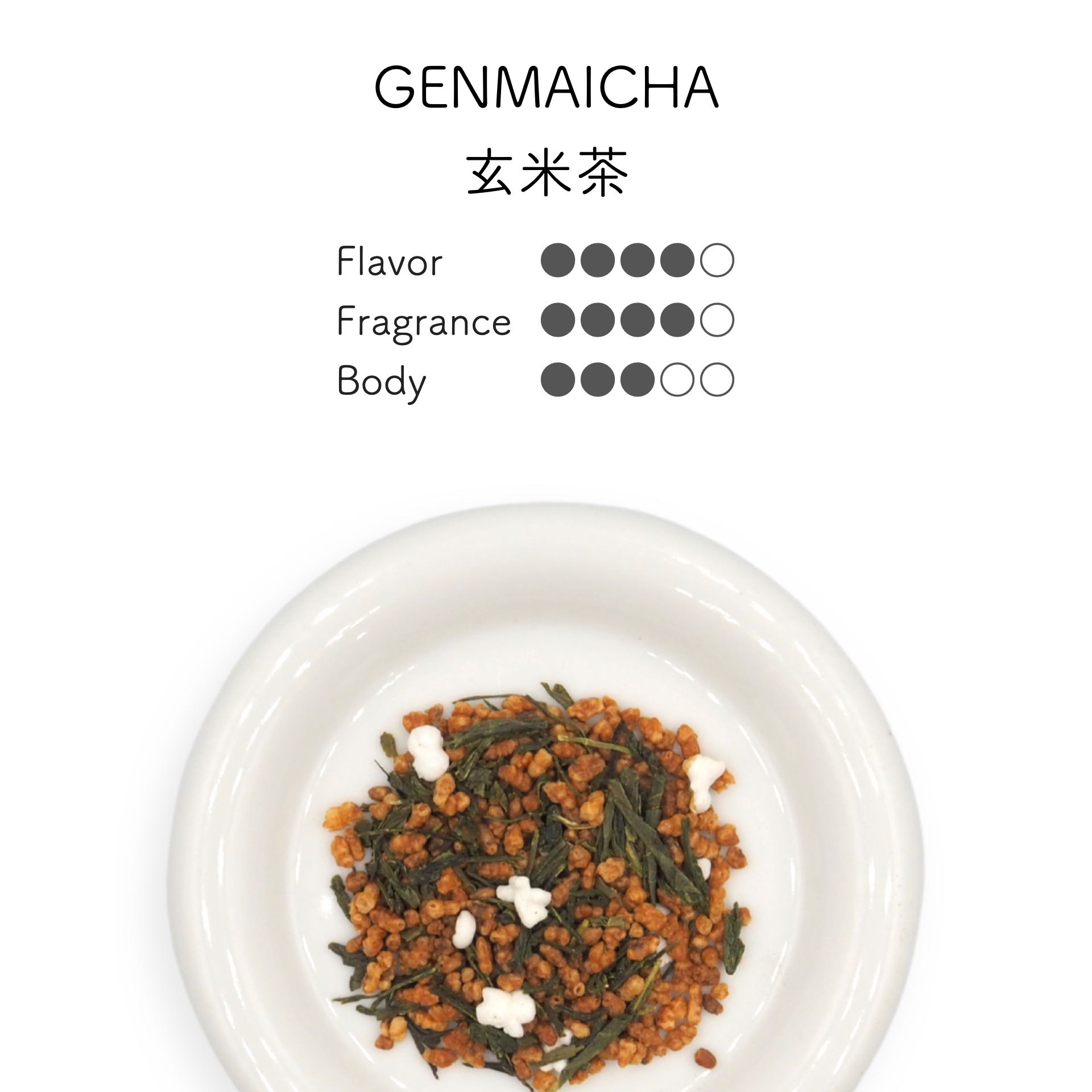 GENMAICHA ชาเขียว เซนฉะ เกนไมฉะ 玄米茶