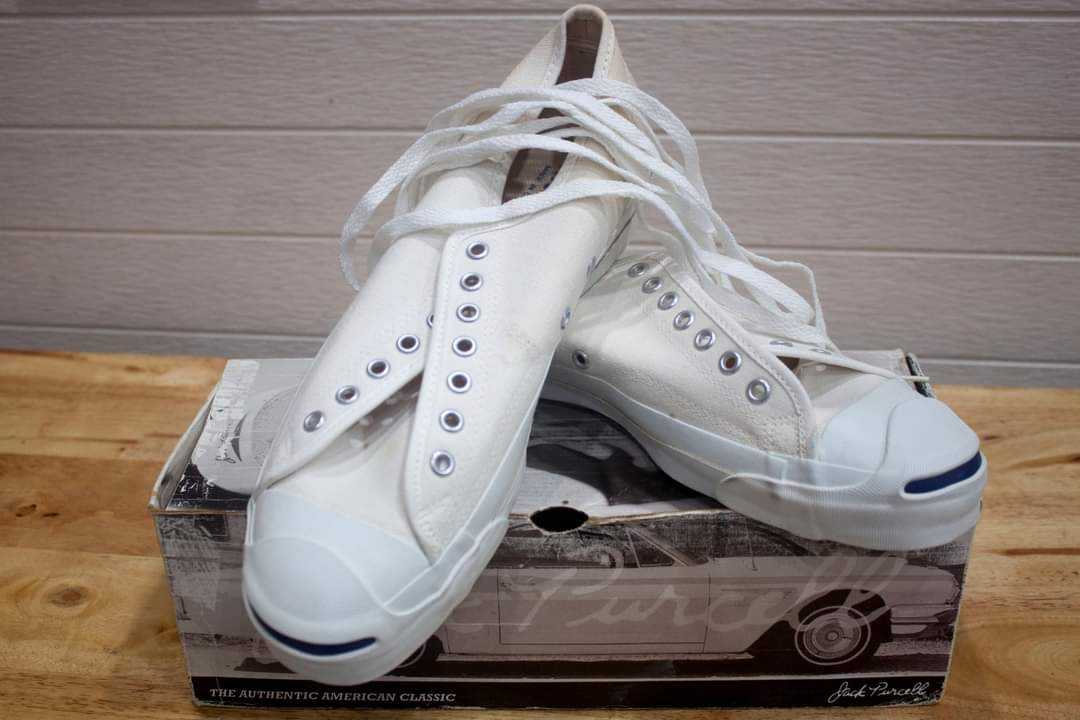 Converse Jack Purcell  White USA Size 9 man มือ1 พร้อมกล่อง