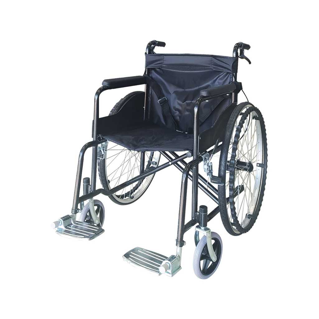 WHEELCHAIR แบบพับได้ DS-24PR ล้อ 24นิ้ว รถเข็นผู้ป่วย รถเข็นผู้สูงอายุ