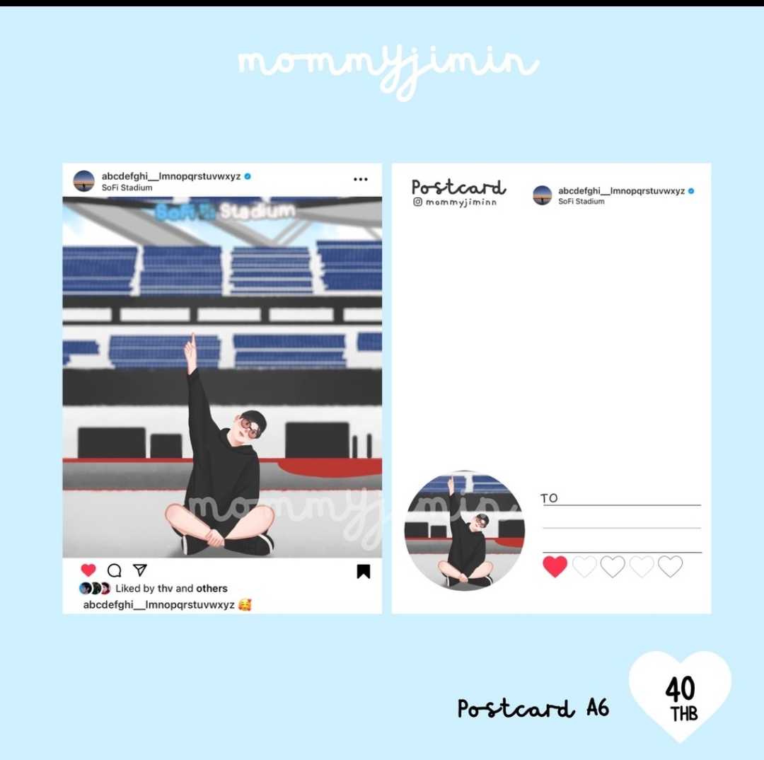 Postcard BTS IG abcdefghi__lmnopqrstuvwxyz by mommyjiminn