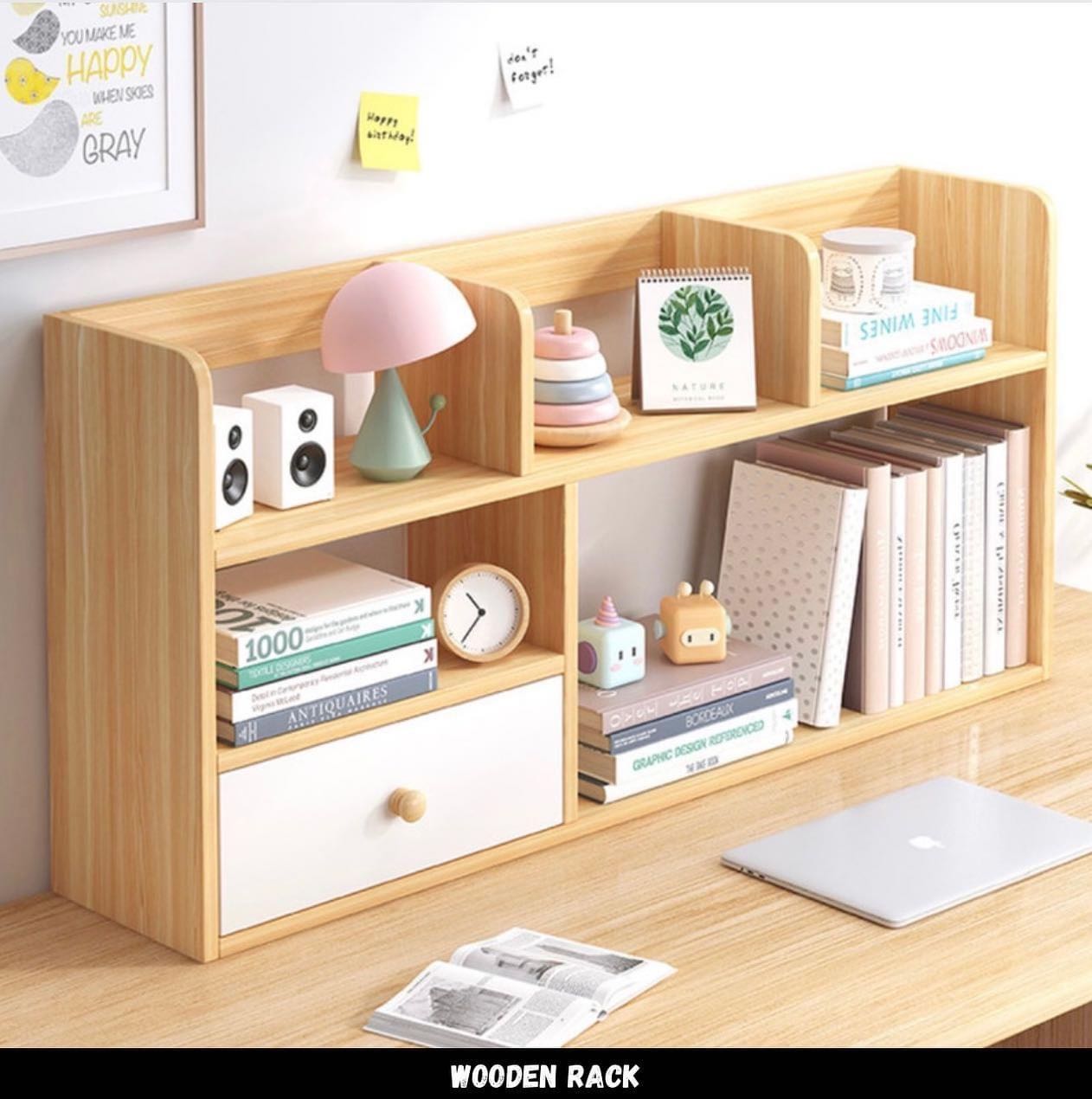 ชั้นไม้วางหนังสือ มินิมอล ดีไซน์สวยสไตล์ญี่ปุ่น