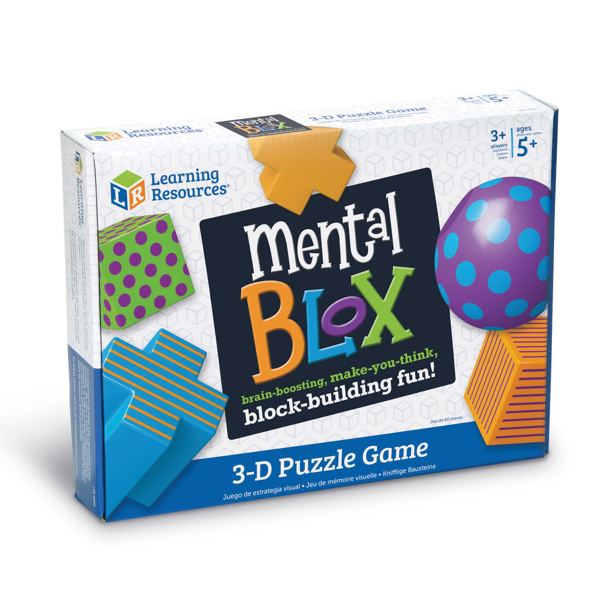[อายุ 5+] ชุดเกมคิดวิเคราะห์ 20 ชิ้น พร้อมการ์ดกิจกรรม 40 แบบ [Learning Resources]