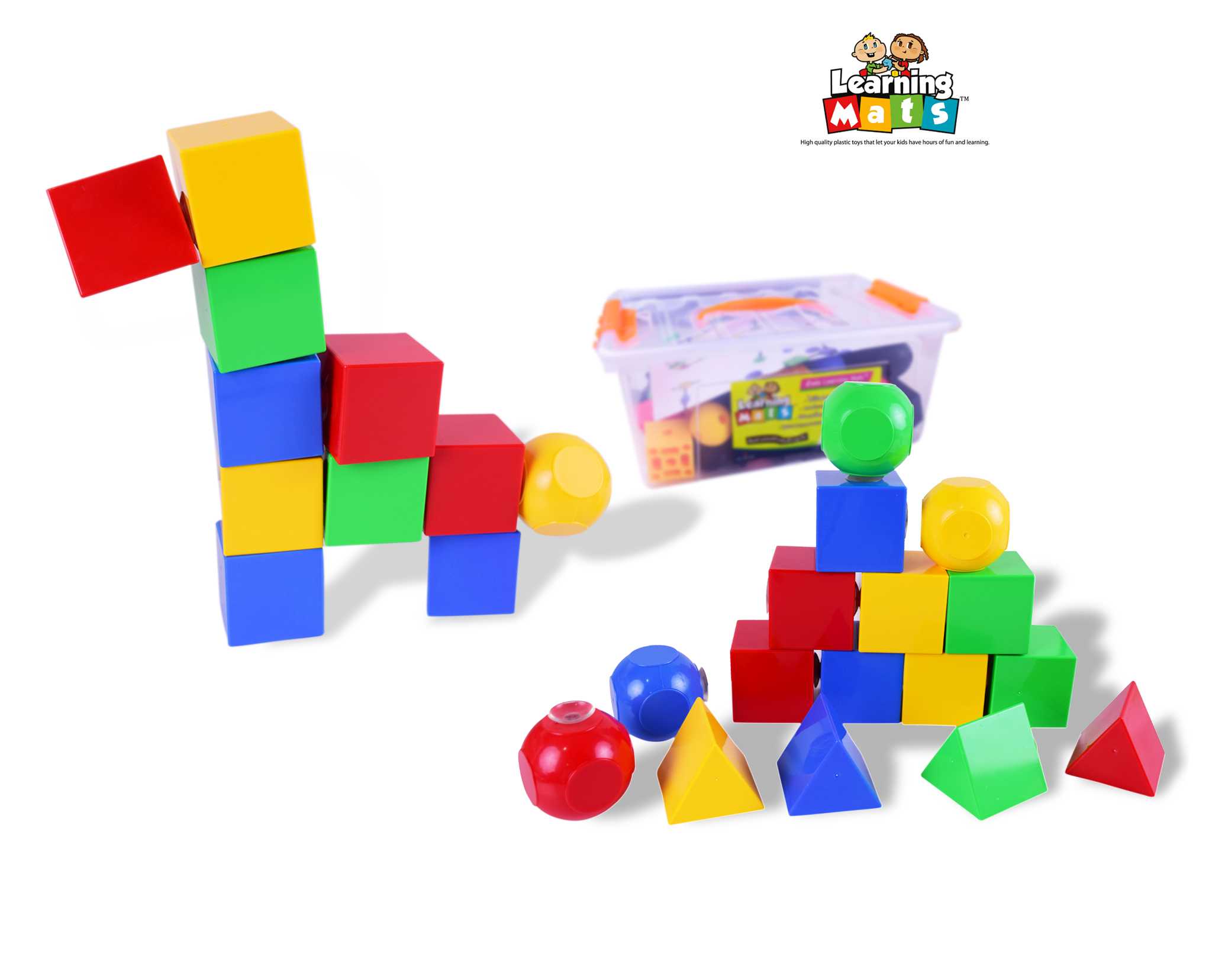 ตัวต่อ แฟนซี (Fancy Shape Puzzles) [Learning Mats]