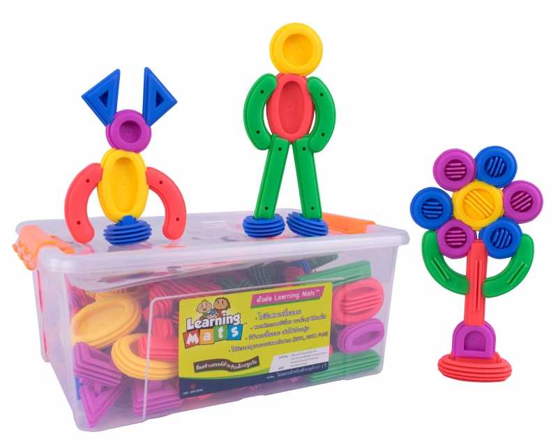 สีสันสานสัมพันธ์ 160 ชิ้น (Colorful Connect 160 pieces) [Learning Mats]