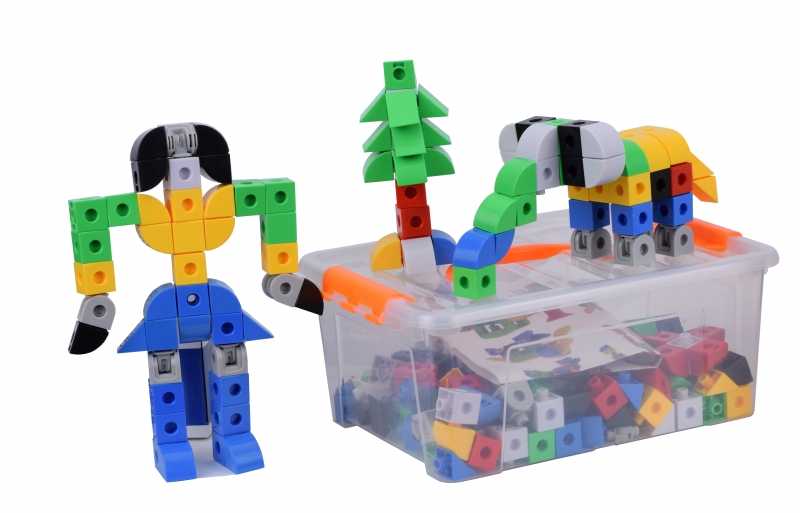 ตัวต่อทรงลูกบาศก์ 6 รูปทรง 150 ชิ้น (Cube puzzle 6 shapes 150 pieces) [Learning Mats]
