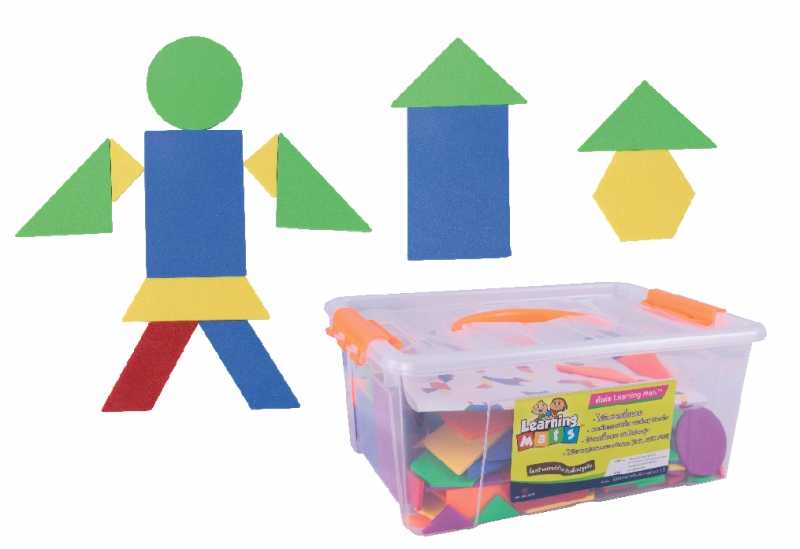 ตัวต่อลวดลายเรขาคณิต (Geometric pattern puzzle) [Learning Mats]