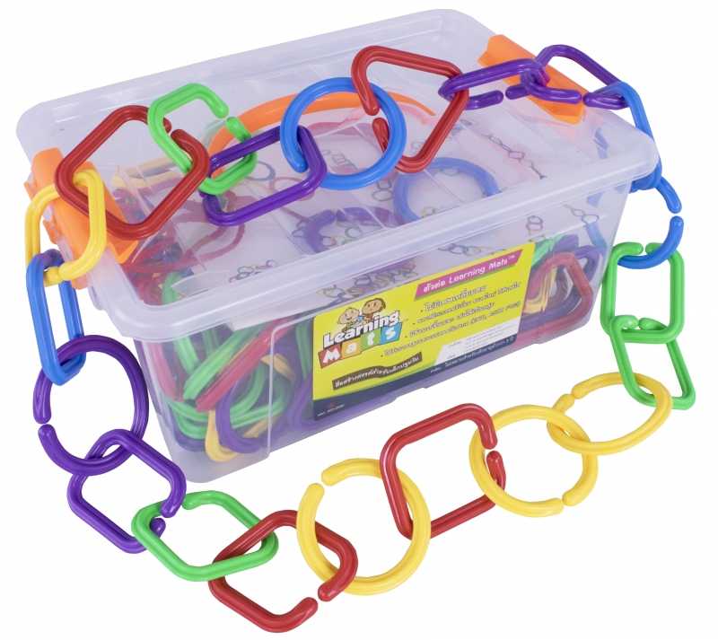 ห่วงโซ่สีสัน ของเล่น ฝึกทักษะ ฝึกจินตนากา (Colorful Chain) [Learning Mats]