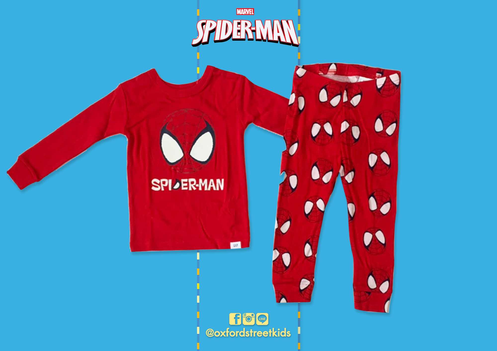 𝐒𝐀𝐋𝐄❗️ [18-24M] babyGap | Marvel Spider-Man Pyjamas Set ชุดนอนเด็ก สไปเดอร์แมน