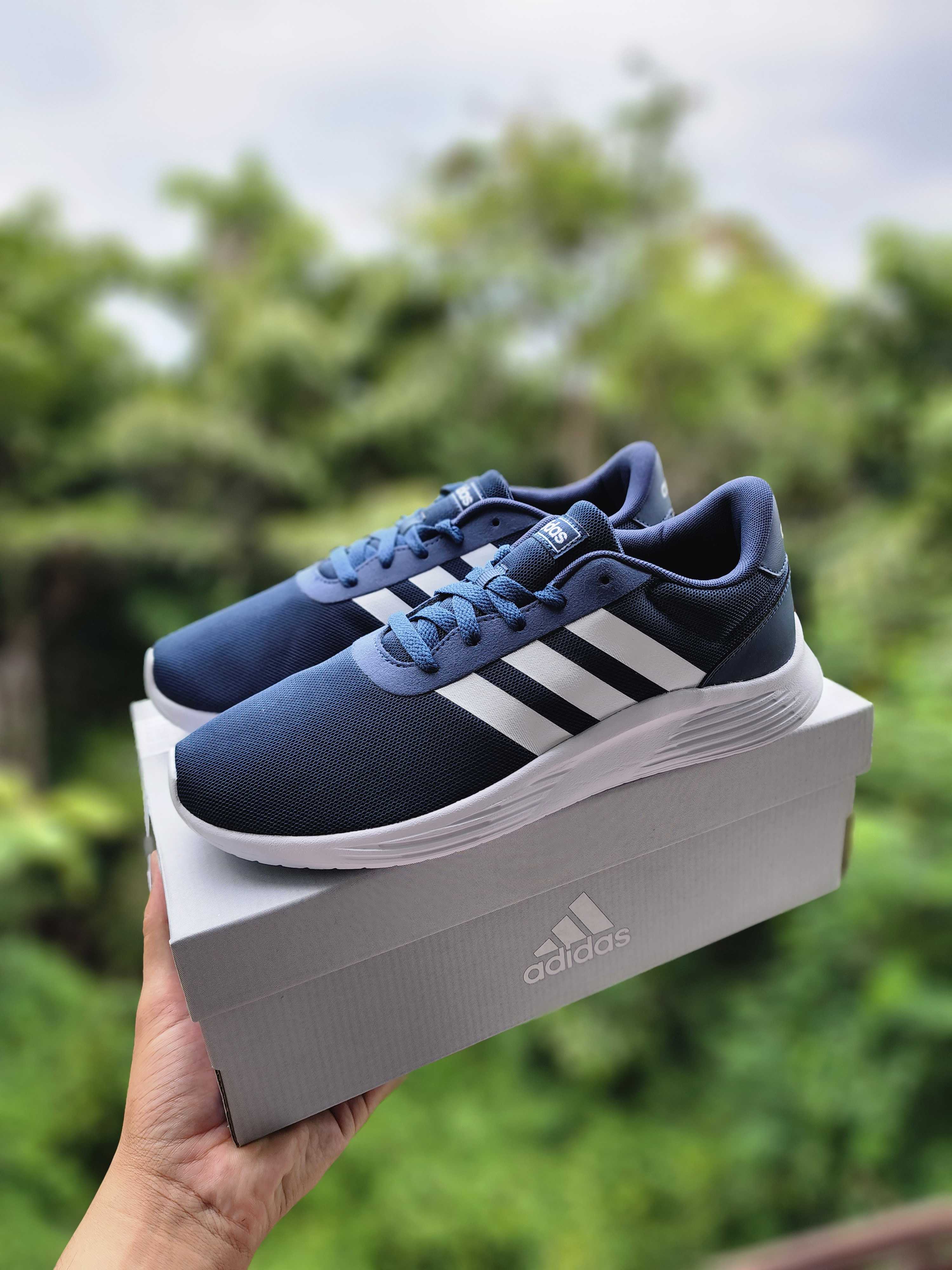 Adidas Lite Racer 2.0 สีกรม วิ่ง / ลำลอง น้ำหนักเบา 
