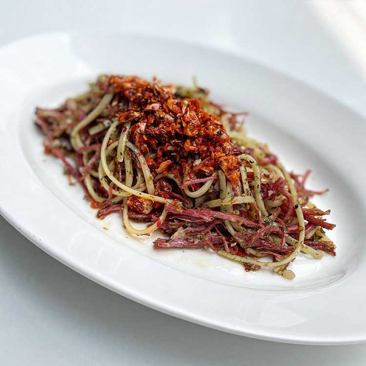 Linguine Corned Beef