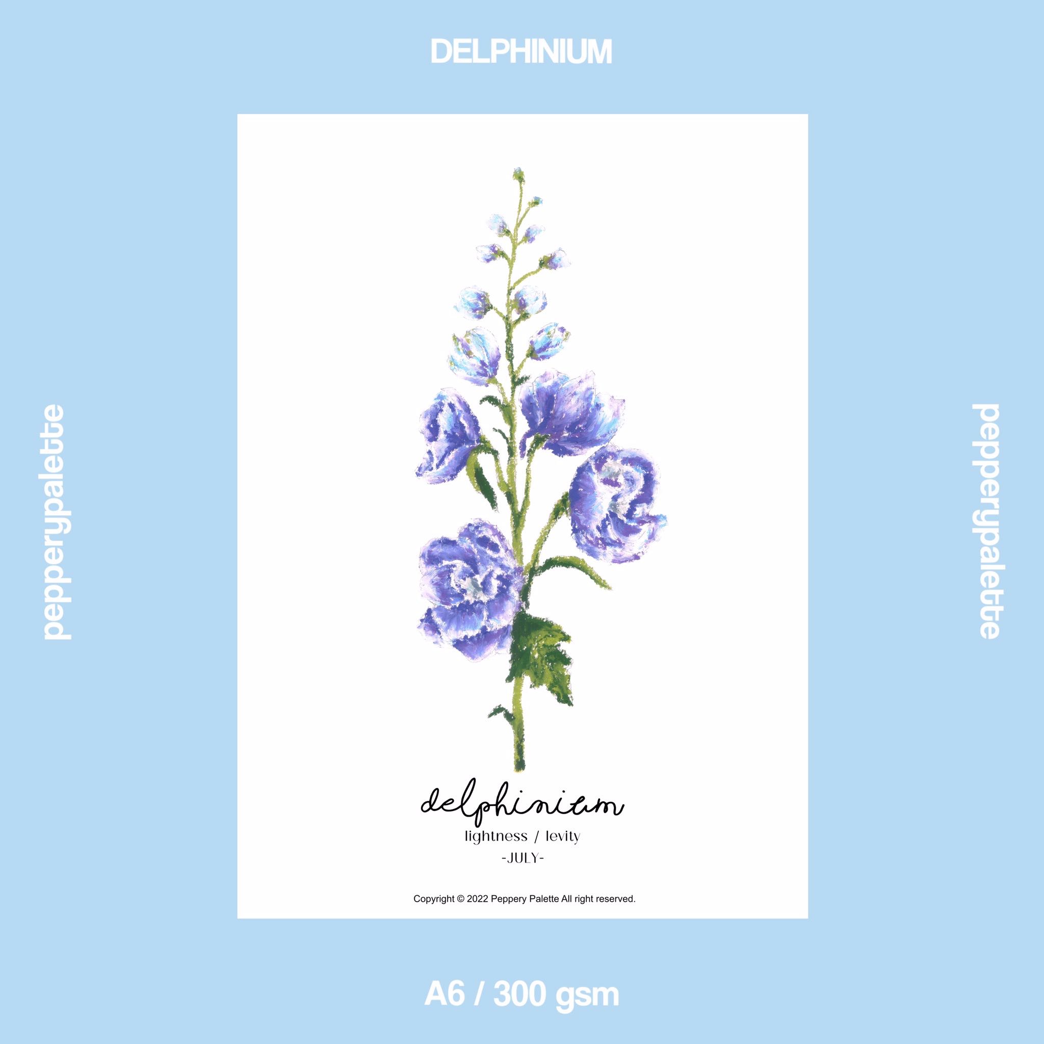 JUL delphinium - A6